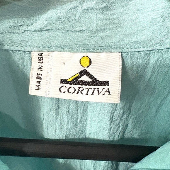 Le Coq Sportif Men's Teal and Purple Polo Shirt - Picture 3 of 4